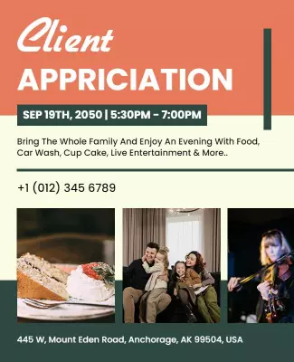 client appreciation flyer