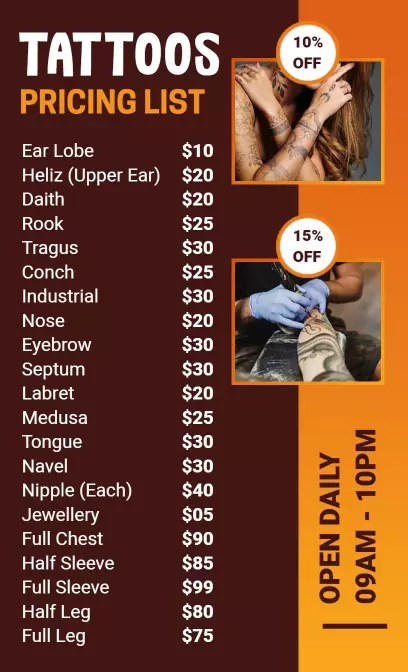 Free Online Price List Maker PhotoADKing